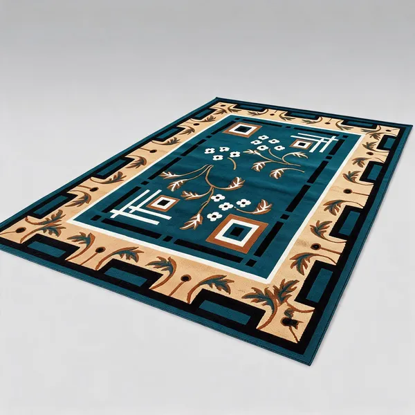 Blue_Acrylic_Rug_For_Home_Decor