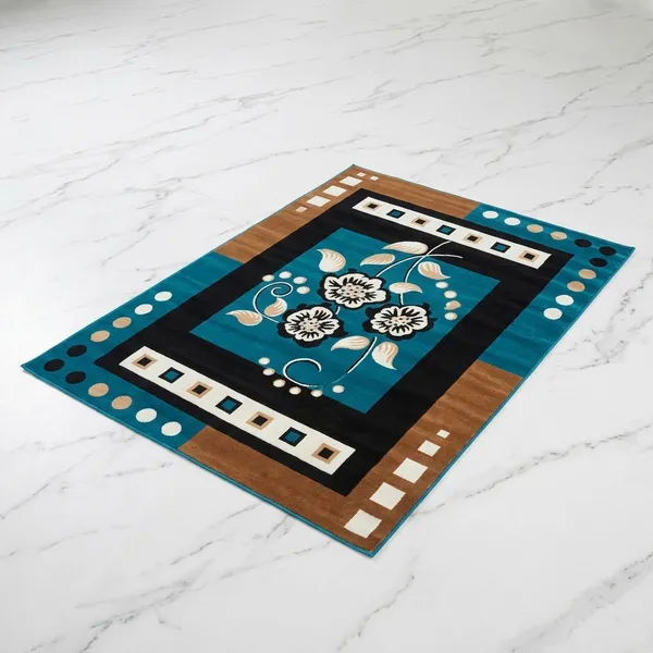 Blue_Acrylic_Rug_For_Home_Decor