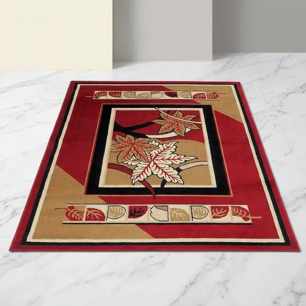 Red_Acrylic_Rug_For_Home_Decor