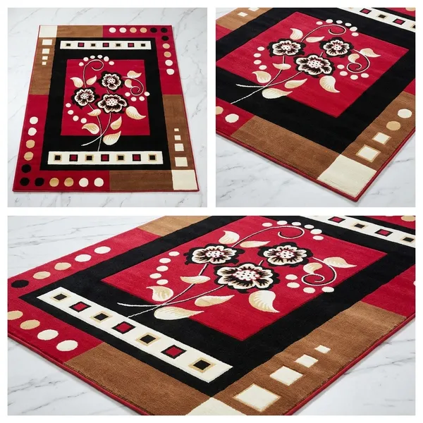 Red_Acrylic_Rug_For_Home_Decor