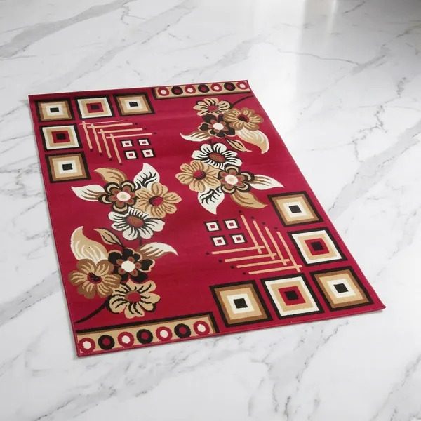 Red_Acrylic_Rug_For_Home_Decor