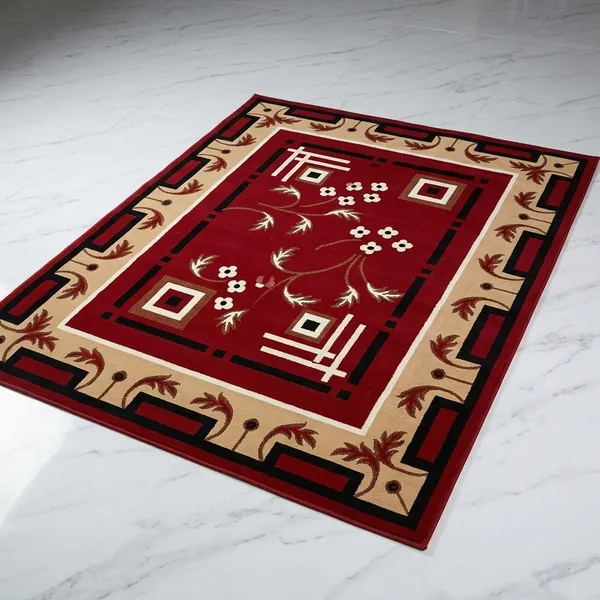Red_Acrylic_Rug_For_Home_Decor