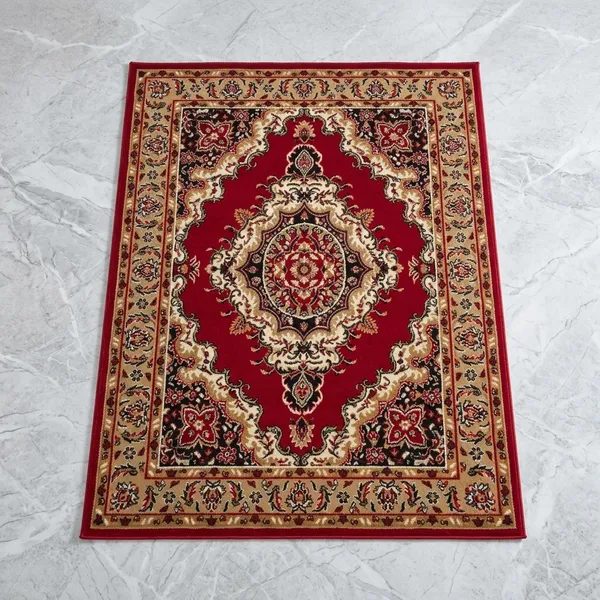 Red_Acrylic_Rug_For_Home_Decor