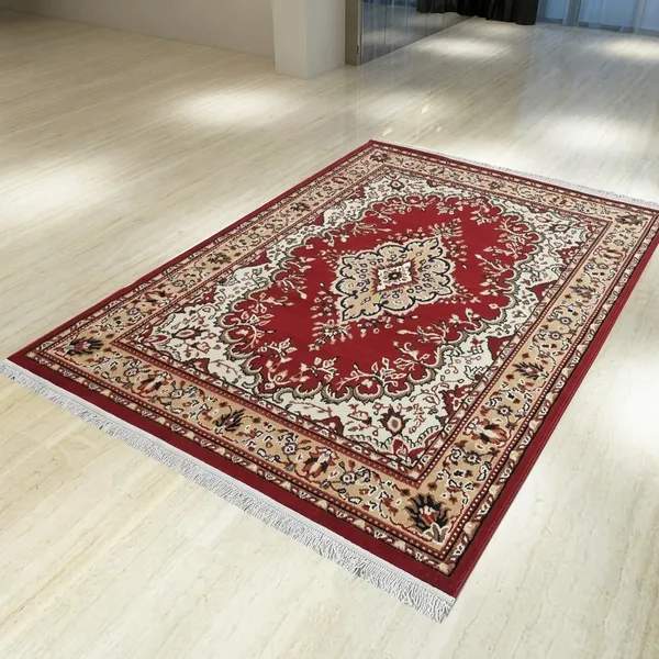Red_Acrylic_Rug_For_Home_Decor
