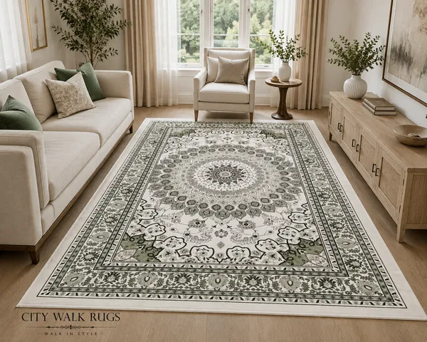 Ivory_Sage_Persian_Medallion_Rug