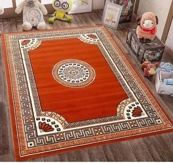 Orange_Acrylic_Rug_For_Home_Decor