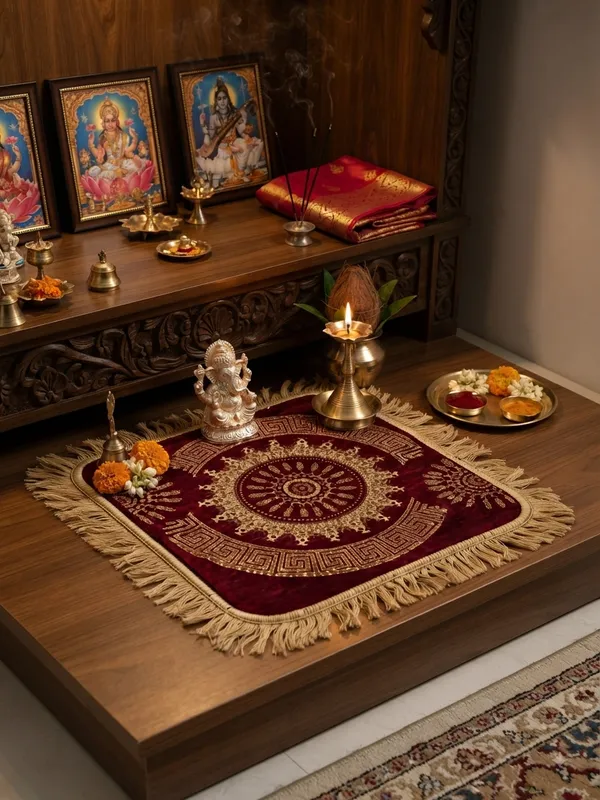 Red_Ashan_Acrylic_Rug_For_Home_Decor