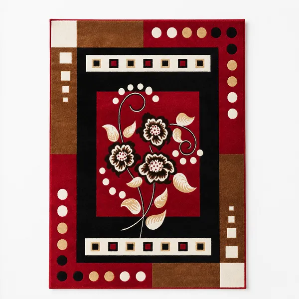 Red_Acrylic_Rug_For_Home_Decor