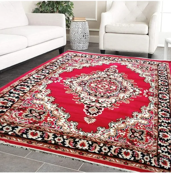 Red_Acrylic_Rug_For_Home_Decor