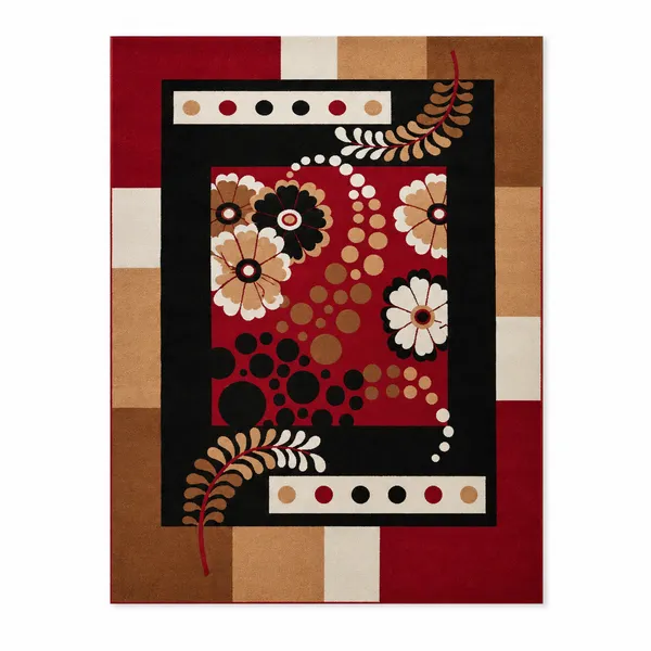 Red_Acrylic_Rug_For_Home_Decor