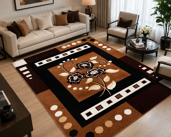 Brown_Acrylic_Rug_For_Home_Decor