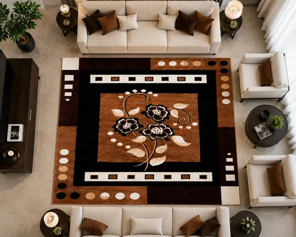 Brown_Acrylic_Rug_For_Home_Decor