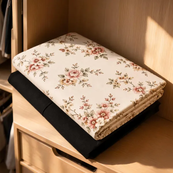 Cream_Cotton_Floral_Print_Unstitched_Fabric_For_Men