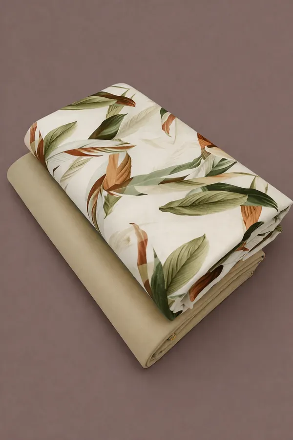Cream_Cotton_Botanical_Leaf_Print_Unstitched_Fabric_For_Men