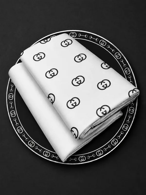 White_Cotton_Interlocking_Motif_Print_Unstitched_Fabric_For_Men