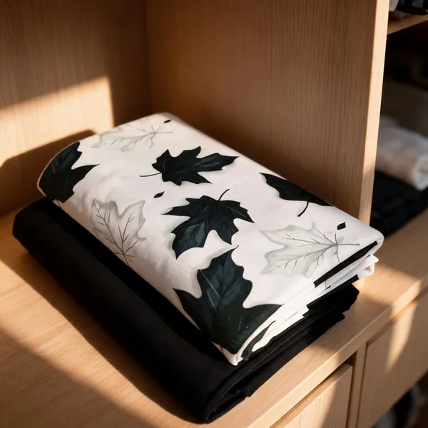 Black_Cotton_Leaf_Print_Unstitched_Fabric_For_Men