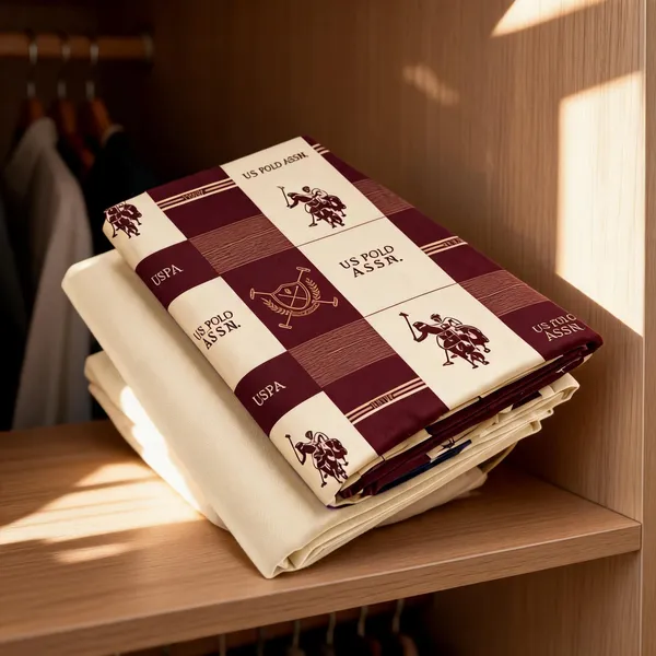 Maroon_Cream_Cotton_Checked_Printed_Unstitched_Fabric_For_Men