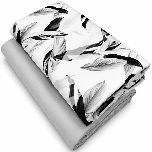 Monochrome_Cotton_Leaf_Print_Unstitched_Fabric_For_Men