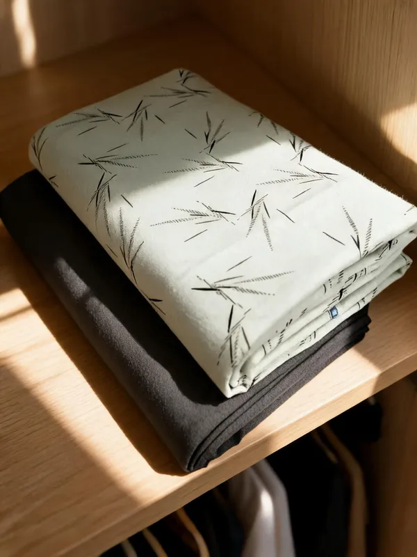 Green_&_Black_Cotton_Leaf_Print_Unstitched_Fabric_For_Men