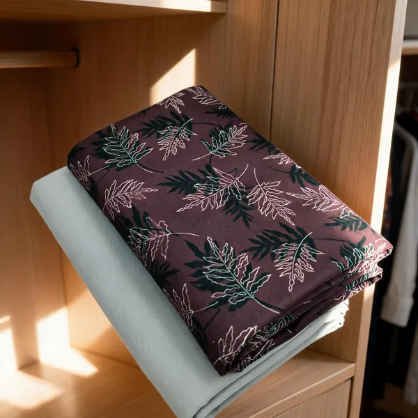 Multicolor_Cotton_Leaf_Printed_Unstitched_Fabric_For_Men