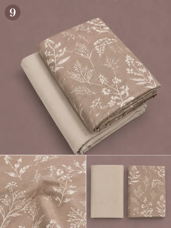 Beige_Cotton_Botanical_Floral_Print_Unstitched_Fabric_For_Men