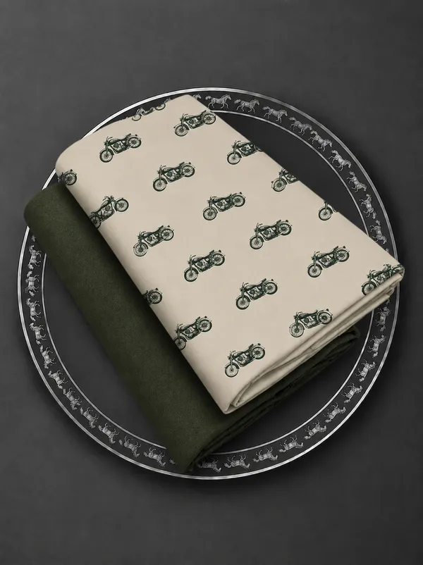 Beige_Cotton_Motorcycle_Printed_Unstitched_Fabric_For_Men