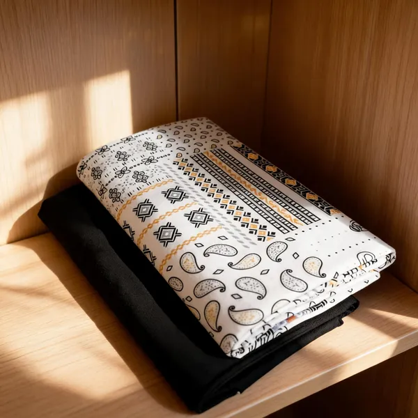 White_Cotton_Ethnic_Print_Unstitched_Fabric_For_Men