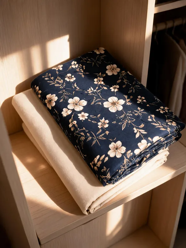 Navy_Cotton_Floral_Print_Unstitched_Fabric_For_Men