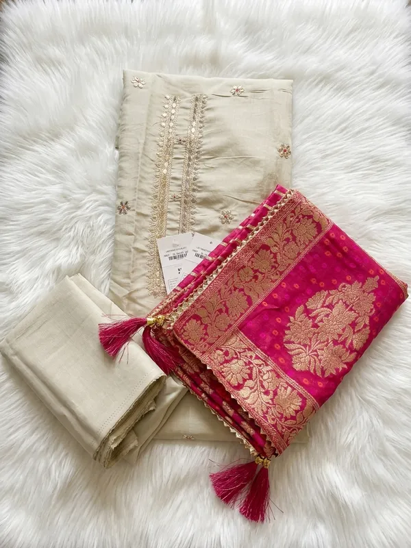 beigh_colour_silk_blend__Unstitched_Suit_Set