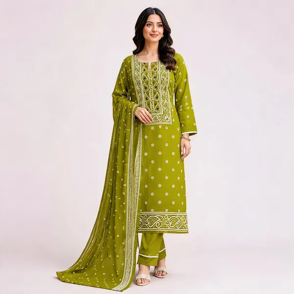 Green_Cotton_Straight_Unstitched_Suit_Set_For_Women