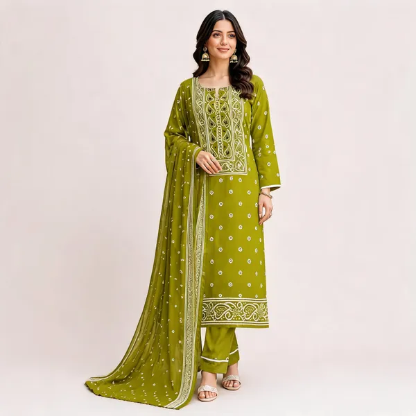 Green_Cotton_Straight_Unstitched_Suit_Set_For_Women