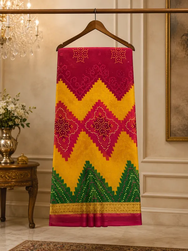 Multicolour_Traditional_Pattern_Saree_