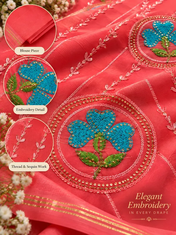 Coral_Bloom_Handcrafted_Cotton_Saree