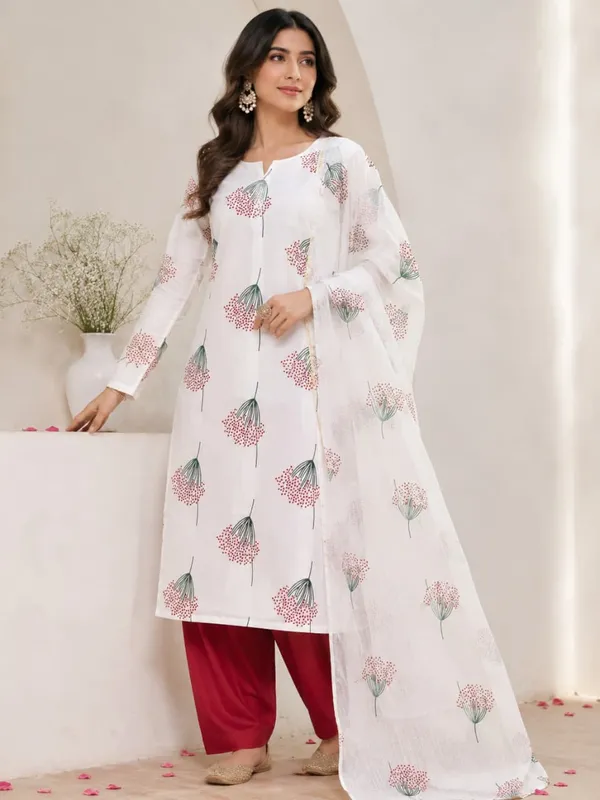 Multicolor_Pathani_Silk_Straight_Unstitched_Suit_Set_For_Women