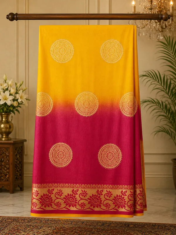 Yellow_Red_Traditional_Saree