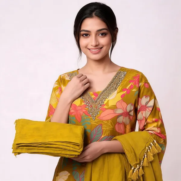 Mustard_Cotton_Blend_Floral_Unstitched_Suit_Set_For_Women