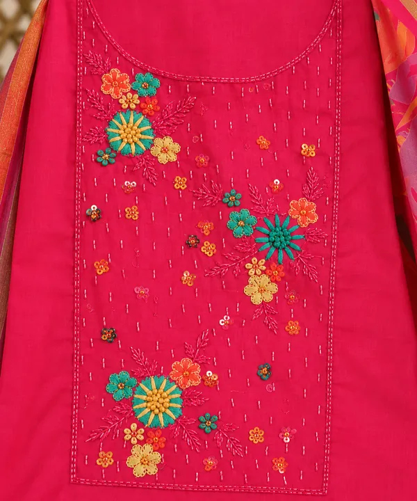 Fuchsia_Floral_Elegance_Unstitched_Suit