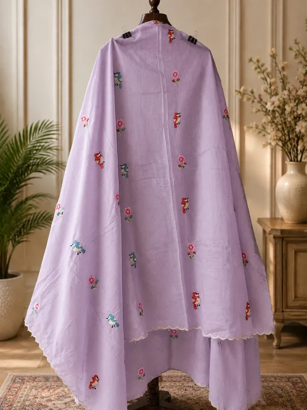 Lavender_birdsong_embroidered_unstitched_suit_piece