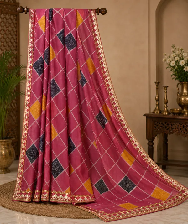 Red_Geometric_Pattern_Saree_