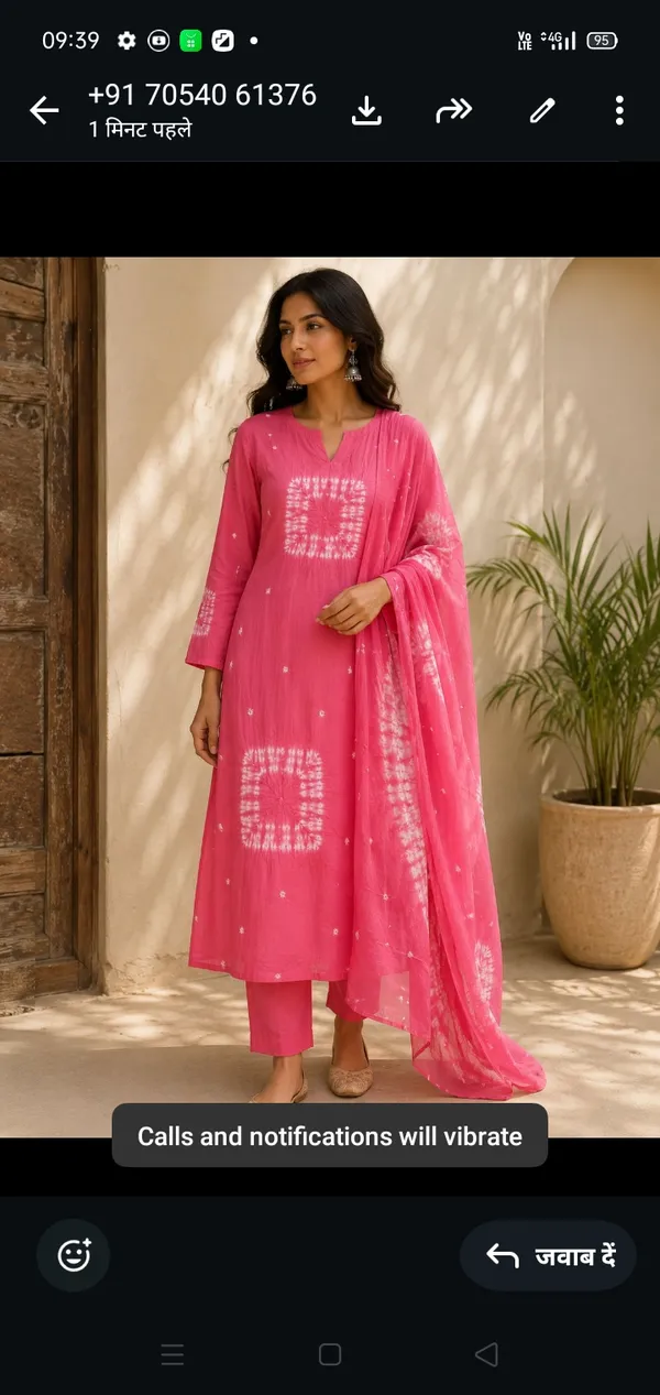 Pink_Bandani_Straight_Unstitched_Suit_Set_For_Women