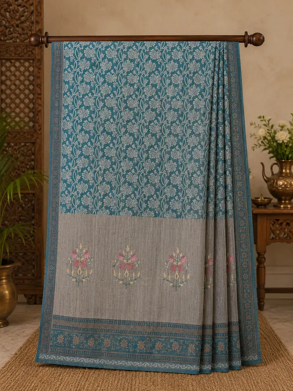 Teal_Floral_Print_