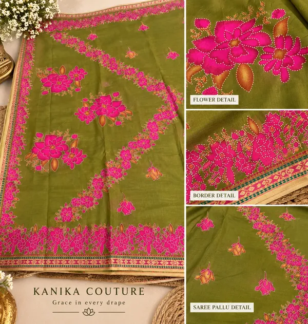 Gulnaar_Olive_Royale_–_Floral_Printed_Saree