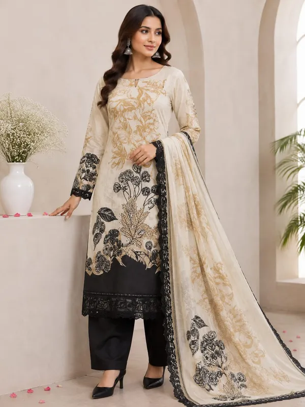 Multicolor_Pathani_Silk_Straight_Unstitched_Suit_Set_For_Women
