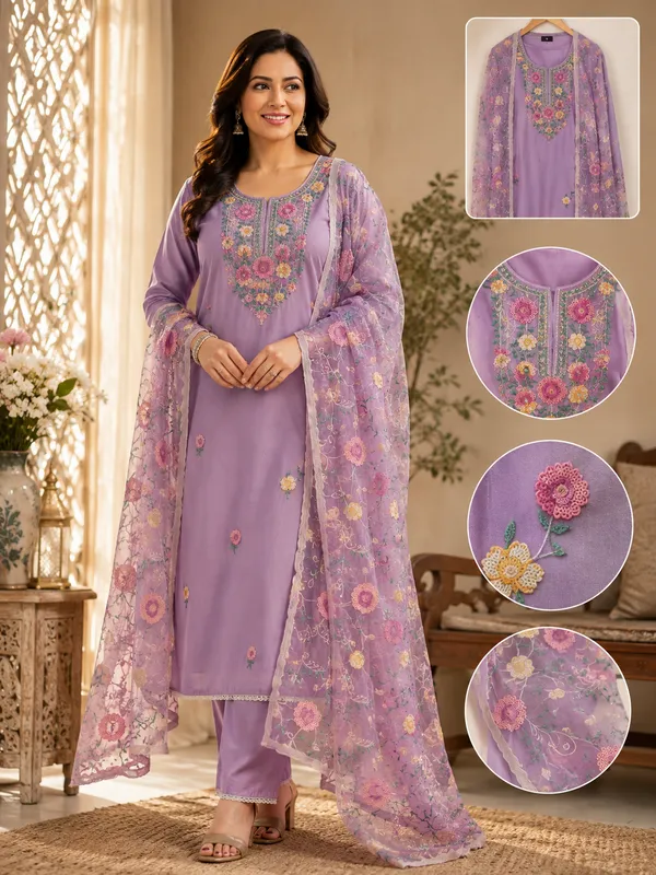 lavender_floral_embroidered_suit_piece