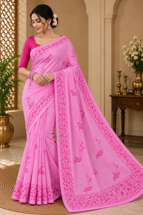 Gulabo_Mist_–_Floral_Pink_Saree