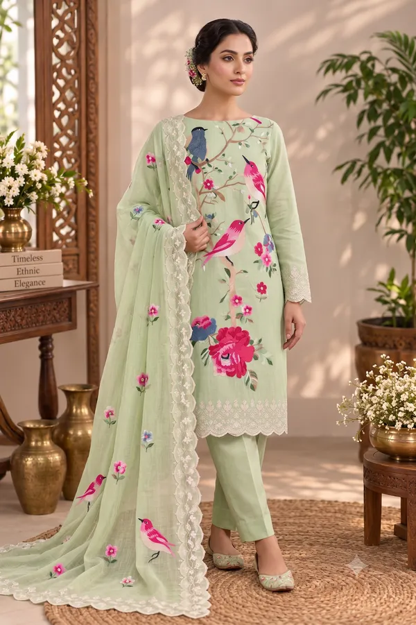 pista_green_birdsongs_unstitched_3piece_set