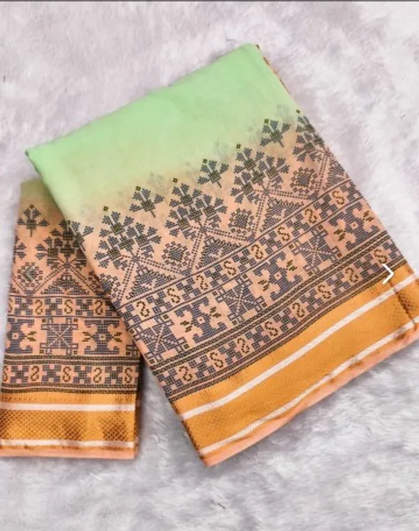 pista_green_mul_cotton_saree