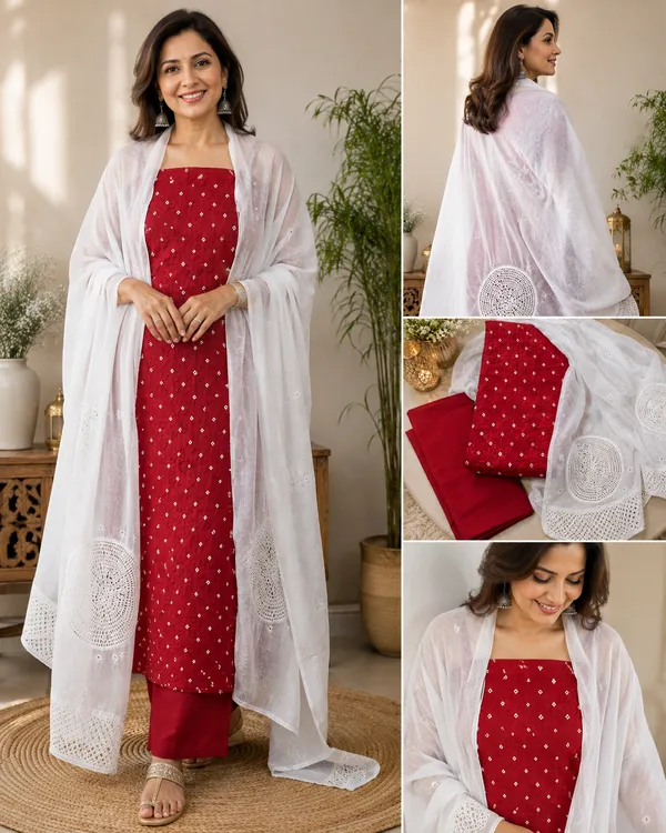 red_and_white_embroiedered_unstitched_suit_piece