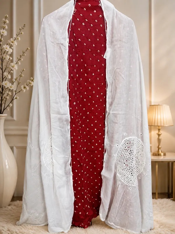 red_and_white_embroiedered_unstitched_suit_piece