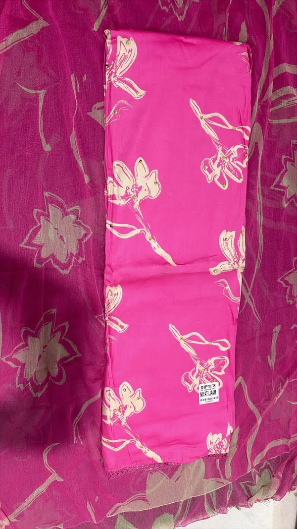Pink_Pathani_Silk_Straight_Unstitched_Suit_Set_For_Women